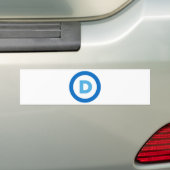 民主党員 バンパーステッカー (車上)