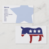 民主党員-ビジネス 名刺 (正面/裏面)