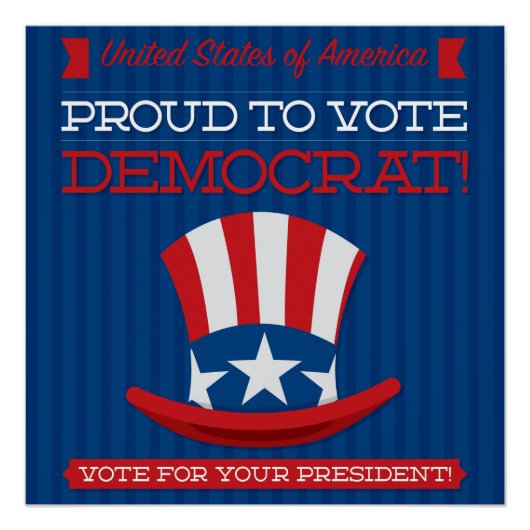 民主党員 ポスター (正面)