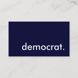 民主党員 名刺