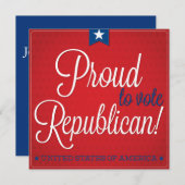 民主党員 招待状 (正面/裏面)