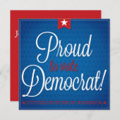 民主党員 招待状 (正面/裏面)