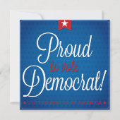 民主党員 招待状 (正面)