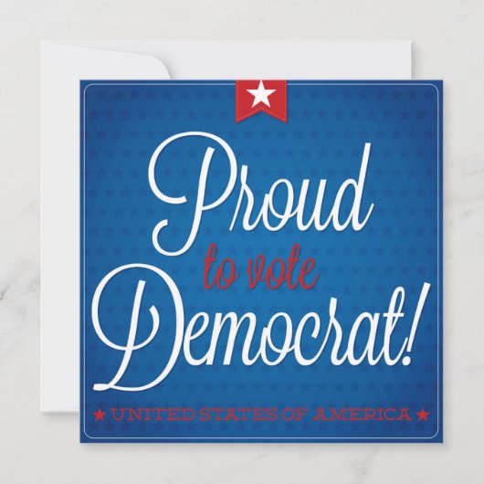 民主党員 招待状 (正面)