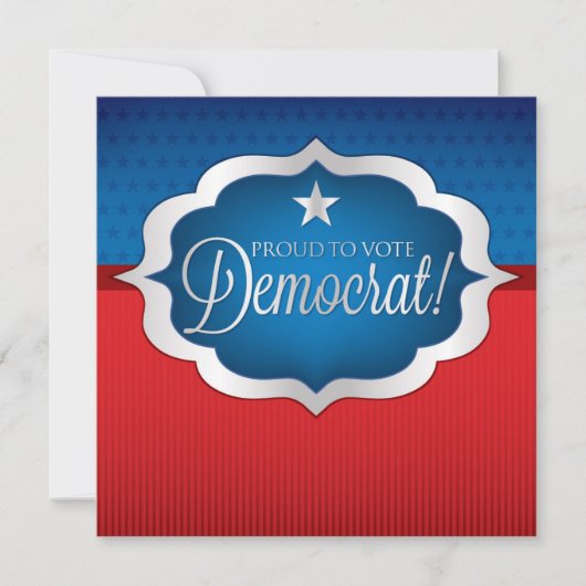 民主党員 招待状 (正面)