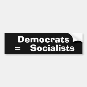 民主党員=社会主義者 バンパーステッカー