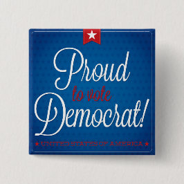 民主党員 缶バッジ