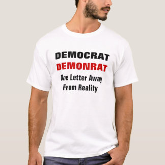 民主党員、DEMONRAT、 Tシャツ