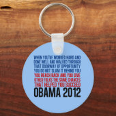 民主党大会引用文 キーホルダー (正面)