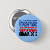 民主党大会引用文 缶バッジ (正面&裏面)