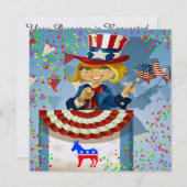 民主党愛国的招待状- srf 招待状 (正面/裏面)