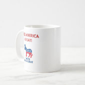 民主党支持者 デモクラシー推進 コーヒーマグ コーヒーマグカップ (正面左)