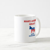 民主党支持 民主主義コーヒーマグ コーヒーマグカップ (正面右)