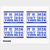 民主党議員2024 長方形シール (シート)