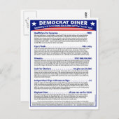 民主党議員 ポストカード (正面/裏面)