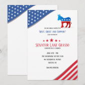 民主党資金調達イベントへのご招待 招待状 (正面/裏面)