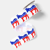 民主党選挙シンボル サテンリボン (裏面)