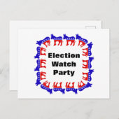 民主党選挙監視パーティー ポストカード (正面/裏面)