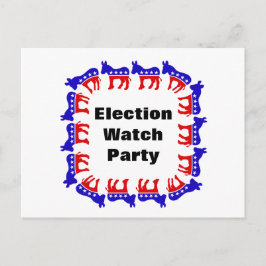 民主党選挙監視パーティー ポストカード