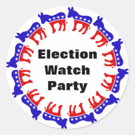 民主党選挙監視パーティー ラウンドシール