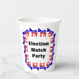 民主党選挙監視パーティー 紙コップ