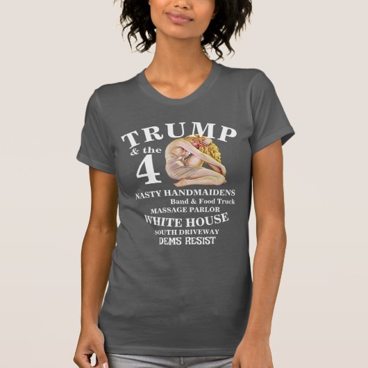 民主党 トランプ 24/7 ドライブスルー 贈賄 窓口 トランプ Tシャツ (正面)