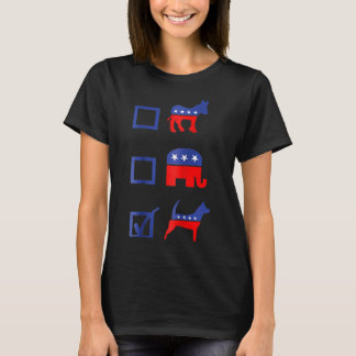 民主党 共和党 投票 犬 Tシャツ