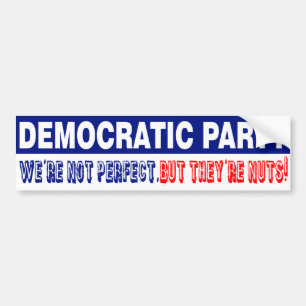 民主党。 完全、しかしそれらくだらないがあって下さい! バンパーステッカー