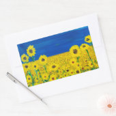 「民主化への立ち」ステッカー 長方形シール (封筒)