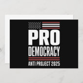 民主化推進アンチプロジェクト2025トランプ2025 招待状 (正面/裏面)