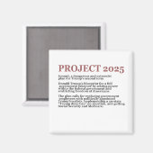 民主化推進アンチプロジェクト2025共和党トランプ マグネット (正面/裏面)
