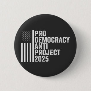 民主化推進アンチプロジェクト2025共和党トランプ 缶バッジ