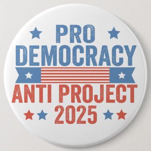 民主化推進アンチプロジェクト2025共和党トランプ 缶バッジ