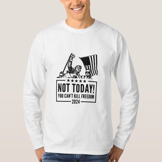 民主化推進トランプ2024 Tシャツ (正面)