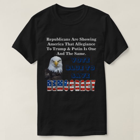 民主化Tシャツ救に投票する Tシャツ (デザイン正面)
