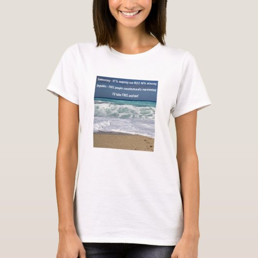 民主対共和国Tシャツ Tシャツ (正面)