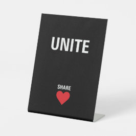 民主政治を統合する 台座サイン