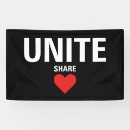 民主政治を統合する 横断幕