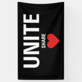 民主政治を統合する 横断幕 (縦)