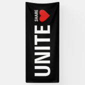 民主政治を統合する 横断幕 (縦)