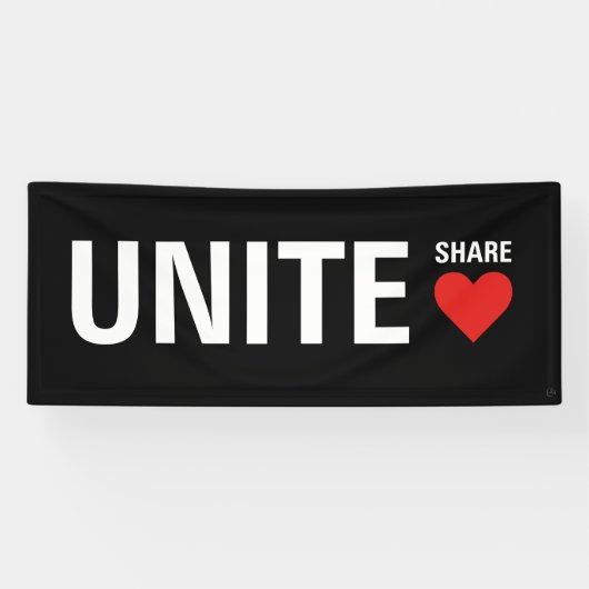 民主政治を統合する 横断幕 (横)