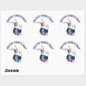 民主政治誇りを持ったパーティーロバ愛国主義 ラウンドシール (シート)