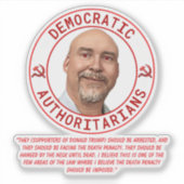 民主権威主義者 シール (正面)