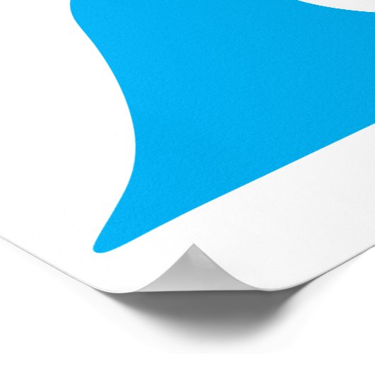 民主的なロバがブルーウェーブに乗り込む ポスター (角)