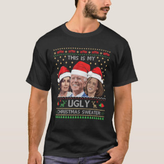 民主的な醜いクリスマスセーター政治団体 Tシャツ