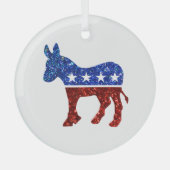 民主的パーティーガラスオーナメント ガラスオーナメント (正面)