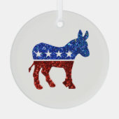 民主的パーティーガラスオーナメント ガラスオーナメント (裏面)