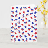 民主的パーティーコラージュ カード (黄色い花)