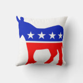 民主的パーティー政治エンブレム（ロバ） クッション (裏面)