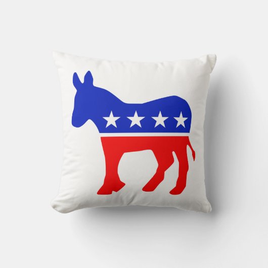 民主的パーティー政治エンブレム（ロバ） クッション (正面)